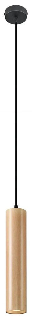 Drewniana podłużna lampa wisząca - 2S EX547 E4-A93