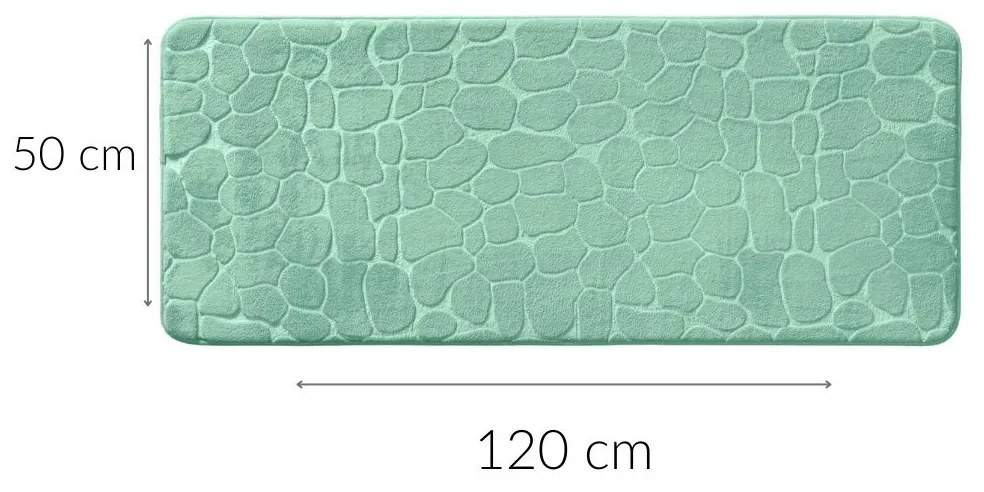 Podłużna mata łazienkowa z tłoczonym wzorem, 50 x 120 cm