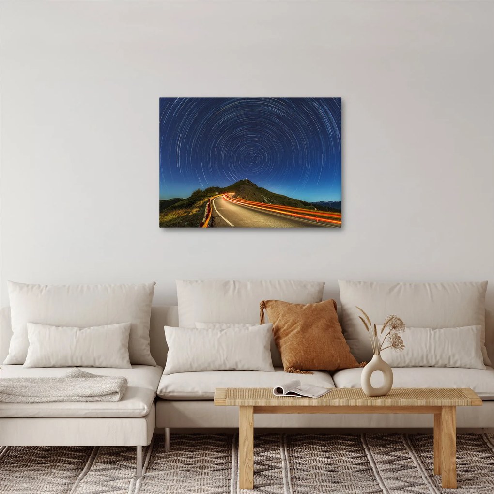 Obraz obracających się gwiazd (70x50 cm)