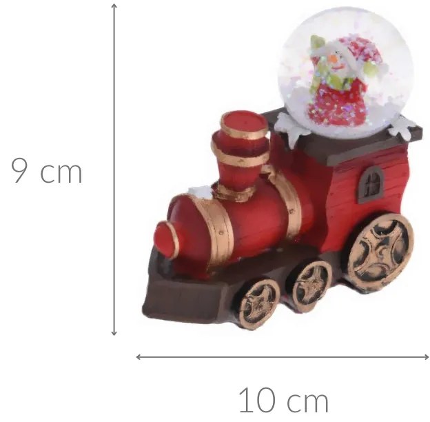 Świąteczny pojazd ze śnieżną kulą
