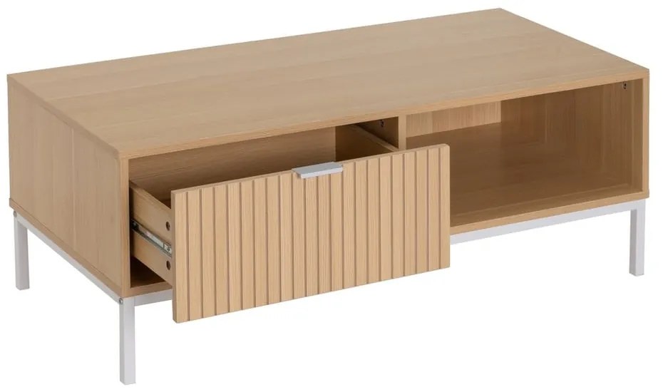 Stolik w dekorze dębu w naturalnym kolorze 50x110 cm Mid-Lines – Casa Selección