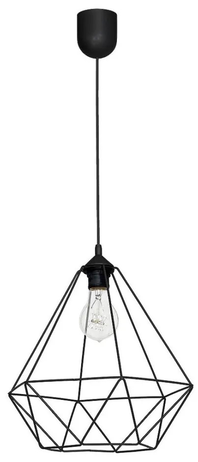 Lampa wisząca BASKET 1xE27/60W/230V czarny