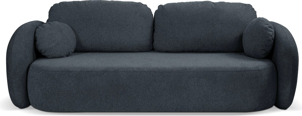Masseno Sofa AMICO z funkcją spania i pojemnikiem na pościel, Rozkładana sofa - Granatowy, ARAGON 79