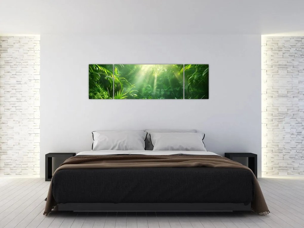 Obraz - Las deszczowy (170x50 cm)