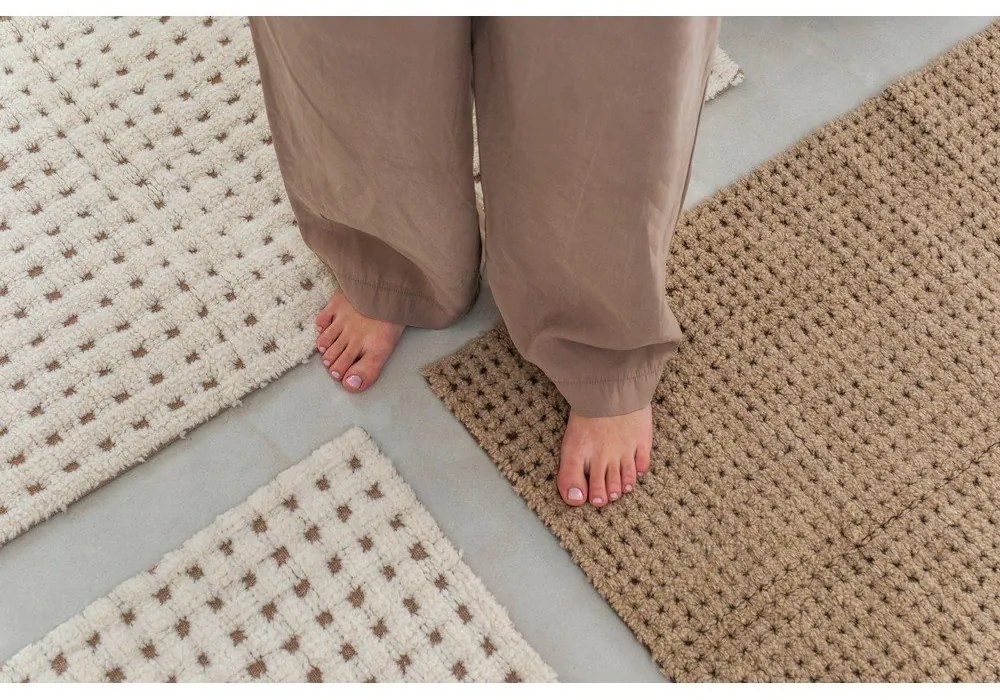 Beżowy wełniany dywan odpowiedni do prania/tkany ręcznie 200x300 cm Unexpected Wool – Lorena Canals