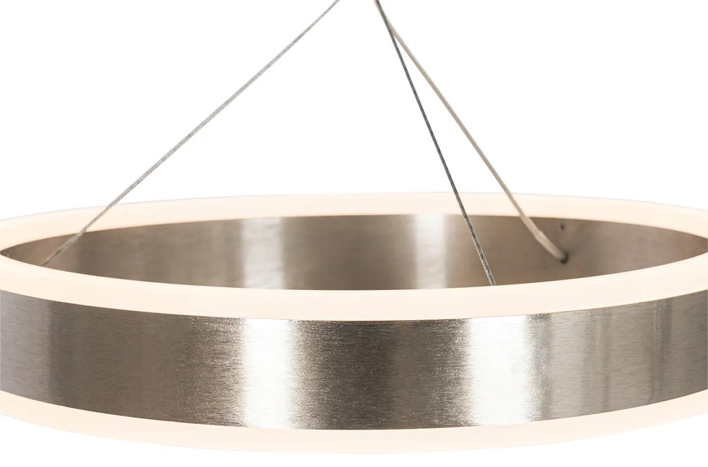 Okrągła lampa wisząca ze stali z wbudowanym LED o 3-stopniowej regulacji jasności 3-punktowa - LyaniDesignerski Oswietlenie wewnetrzne