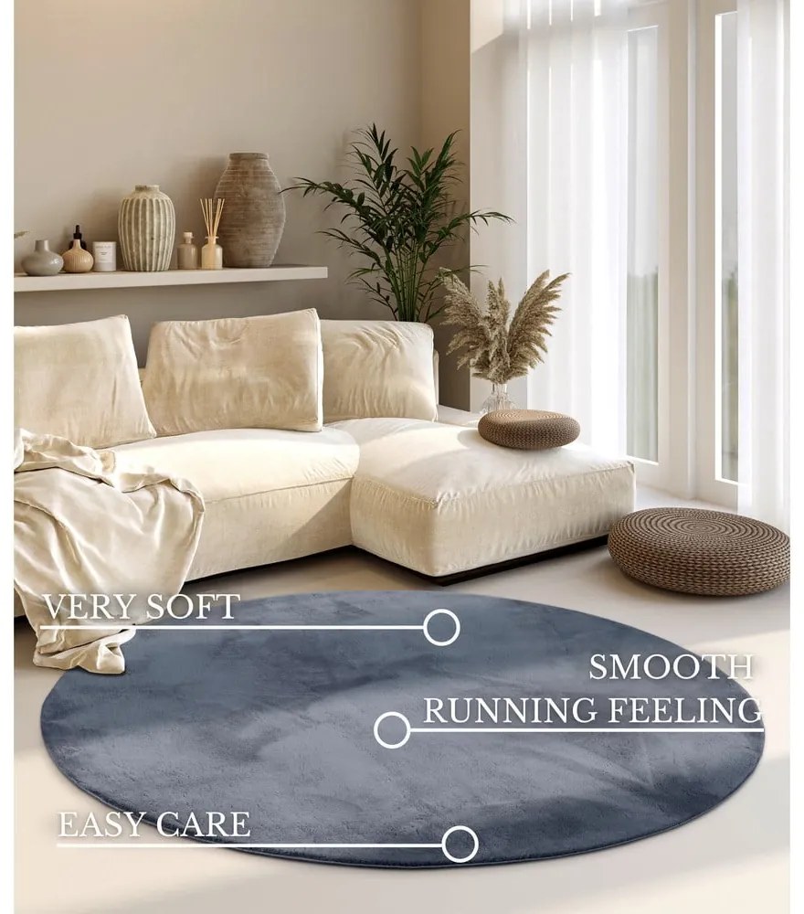 Antracytowy okrągły dywan ø 160 cm Leon – Villeroy&amp;Boch