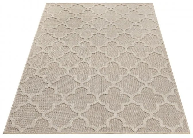 Dywan zewnętrzny sznurkowy Patara Koniczyna beżowy 240 cm x 340 cm