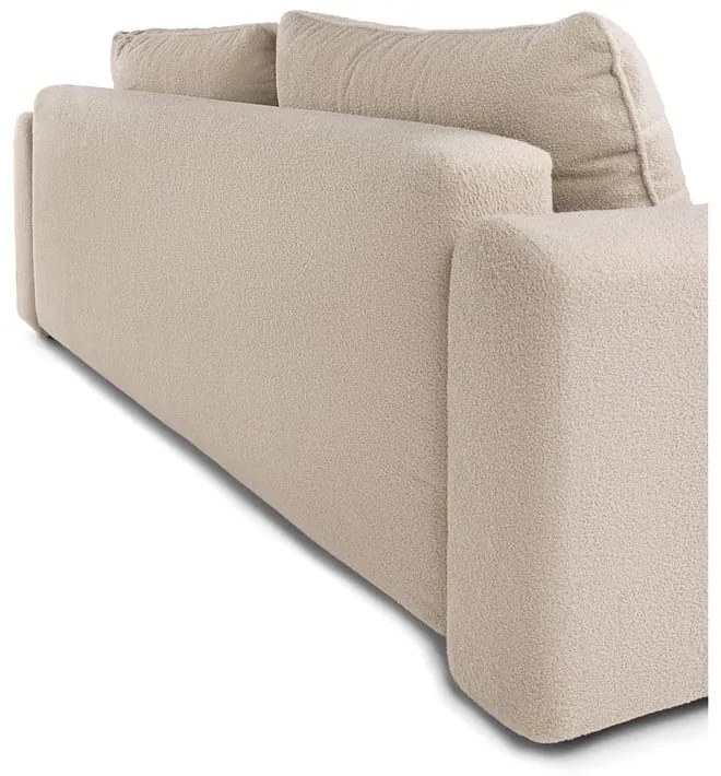 Beżowa rozkładana sofa z materiału bouclé 247 cm Quinoa – Bonami Selection