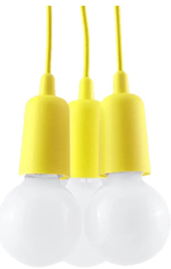 Żółta lampa wisząca ø 15 cm Rene – Nice Lamps