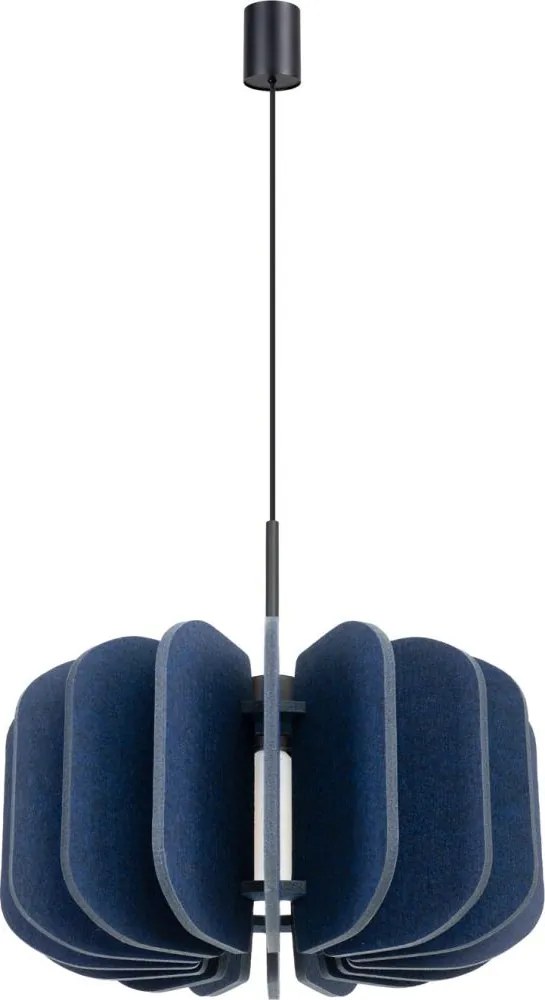 Sollux SL.1862 - Lampa wisząca na przewodzie MULA 1xE27/15W/230V, śr. 45 cm, niebieska