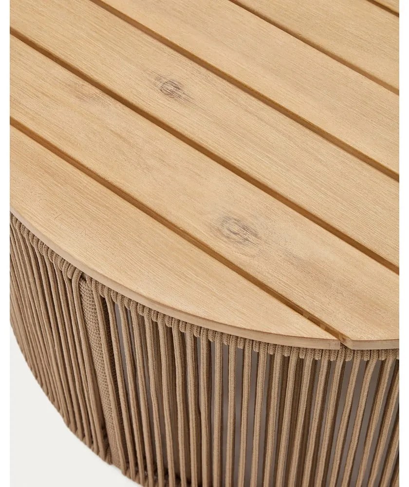 Okrągły stolik ogrodowy z blatem z drewna akacjowego ø 70 cm Dandara – Kave Home