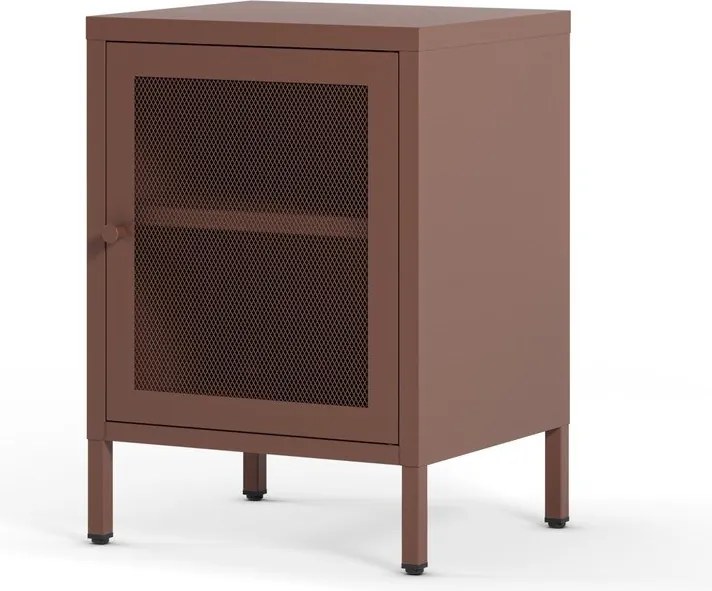 Bordowa szafka nocna Fayna – Marckeric