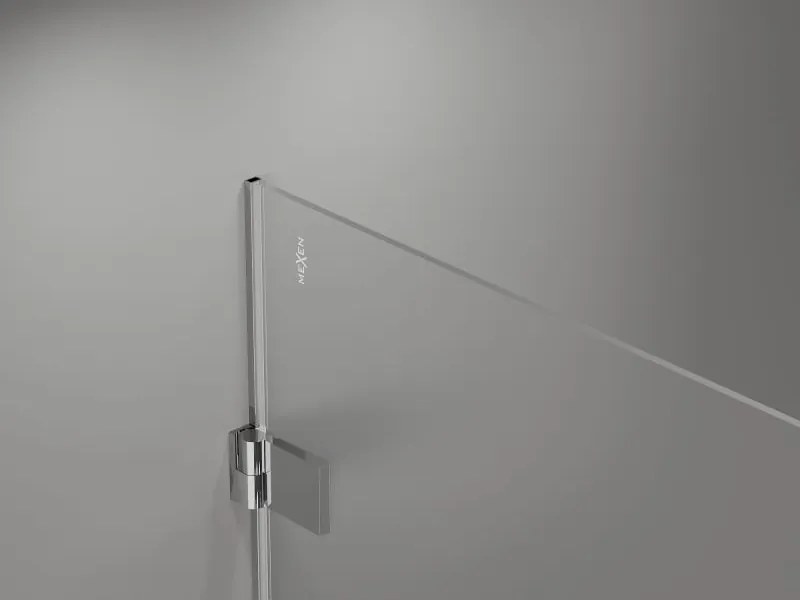 Mexen Lunar-B drzwi prysznicowe uchylne lewe 110 cm, transparent, chrom - 832S-110-050-01-00-L