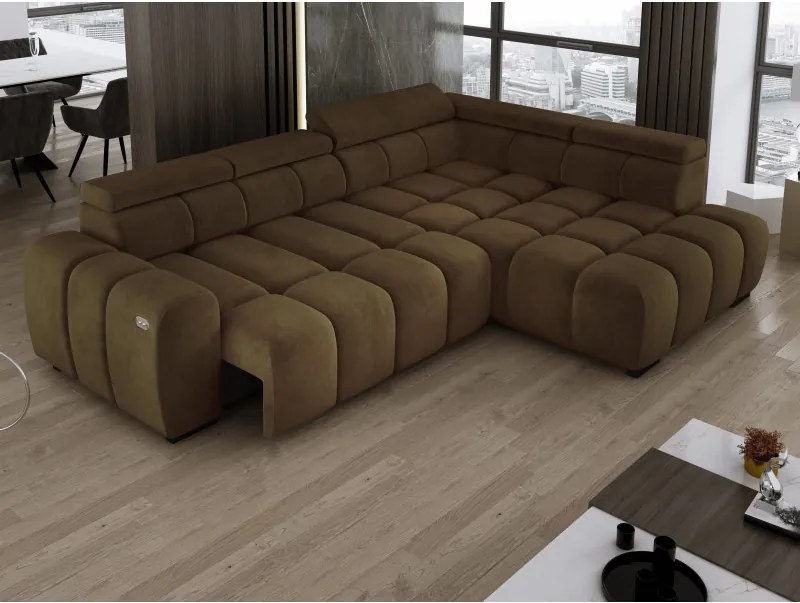 Narożnik BULL L Prawostronny z Elektryczną Regulacją SALVADOR 10 WERSAL