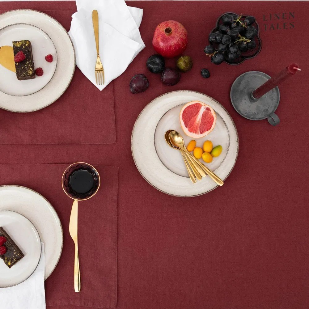 Lniany obrus 140x200 cm Marsala – Linen Tales