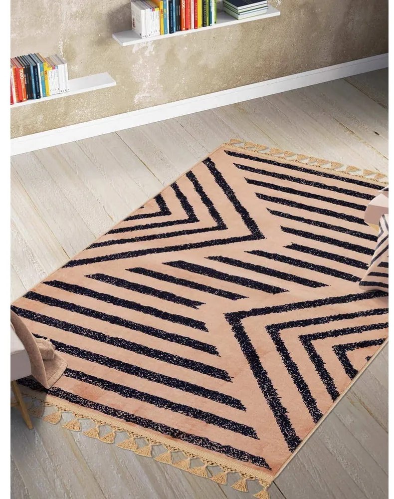 Beżowy dywan odpowiedni do prania 150x80 cm − Vitaus