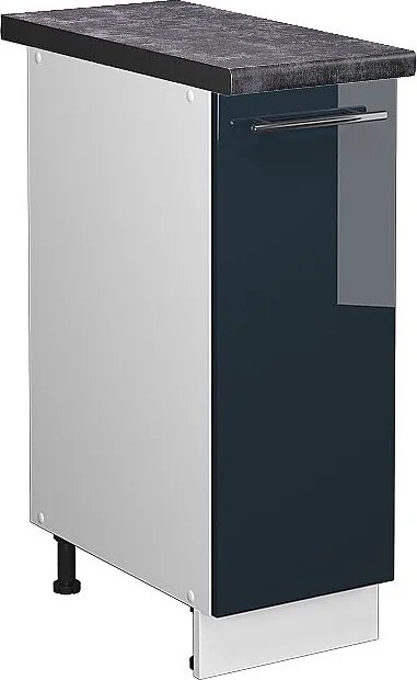 Szafka apteczna ciemnoniebieski wysoki połysk 30x60x82 fame-line