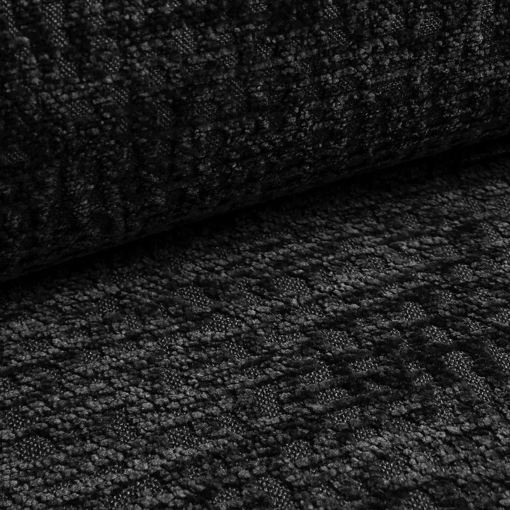 Czarny rozkładany/ze schowkiem narożnik Kalena – Makamii