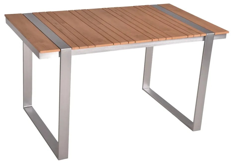 Beżowy metalowy zestaw mebli ogrodowych dla 6 osób Aurea – Garden Pleasure