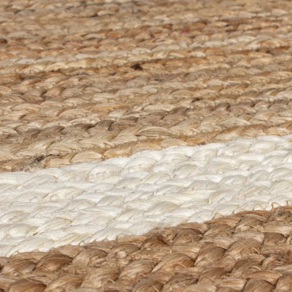 Dywan z juty tkany ręcznie w naturalnym kolorze/w kolorze kości słoniowej 200x290 cm Grace White – Flair Rugs