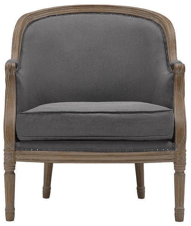 Fotel z lnu ALIENOR - Szary