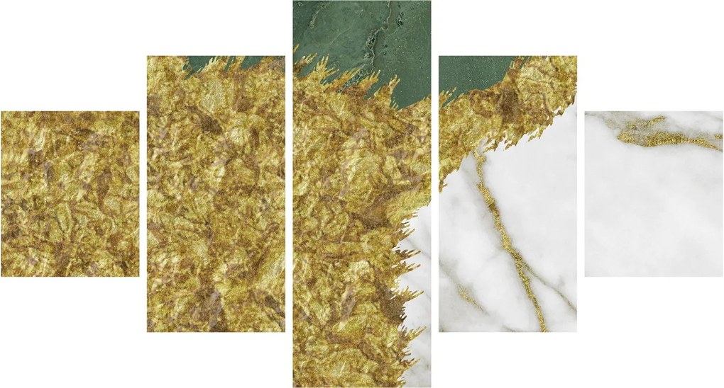 Obraz - Zielony marmur N⁰2 (125x70 cm)