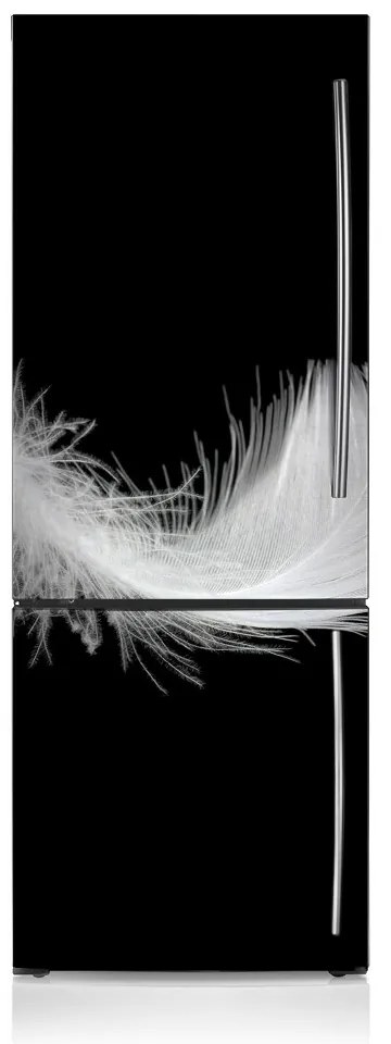 Mata magnetyczna na lodówkę Białe pióro