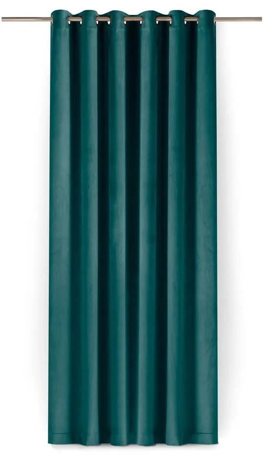 Morska aksamitna zasłona częściowo zaciemniająca (dimout) 200x250 cm Velto – Filumi
