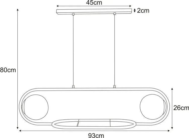 Lampa wisząca nad stół z kwietnikiem - 3X S822 F7-C54