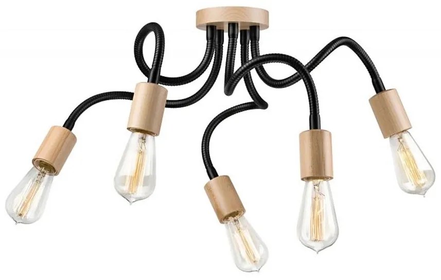 żyrandol natynkowy CAMERON 5xE27/60W/230V do sufitu