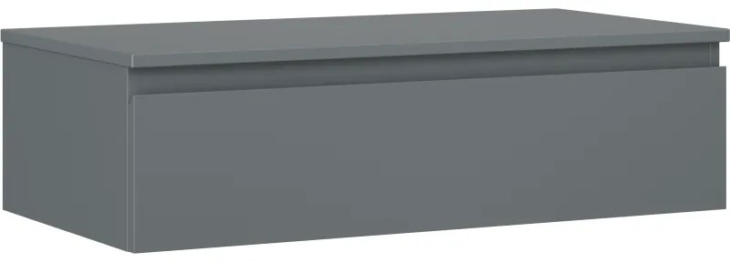 Mexen Orio szafka łazienkowa podumywalkowa 90 cm z blatem, 1 szuflada, grafit mat - 91A10-09023-1-BFC66