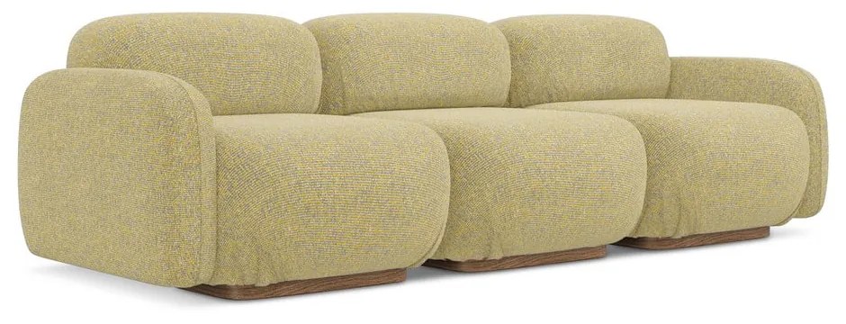 Żółta sofa modułowa 270 cm Ailani – Makamii