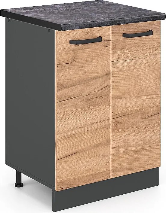 Szafki kuchenne złoty dąb energetyczny 60x60x81.6 r-line