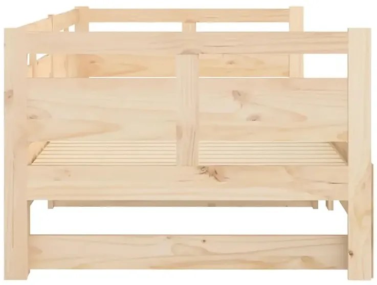 Łóżko rozsuwane z naturalnej sosny 2x(80x200) cm - Givefi 3X