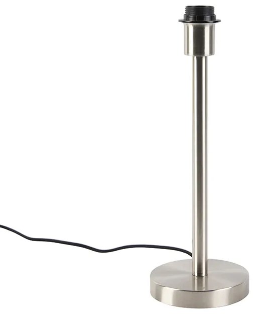 Nowoczesna lampa stołowa stalowa bez klosza - Simplo