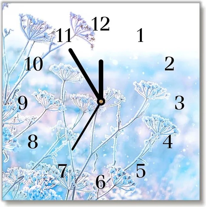 Zegar ścienny Zima Śnieg Boże Narodzenie