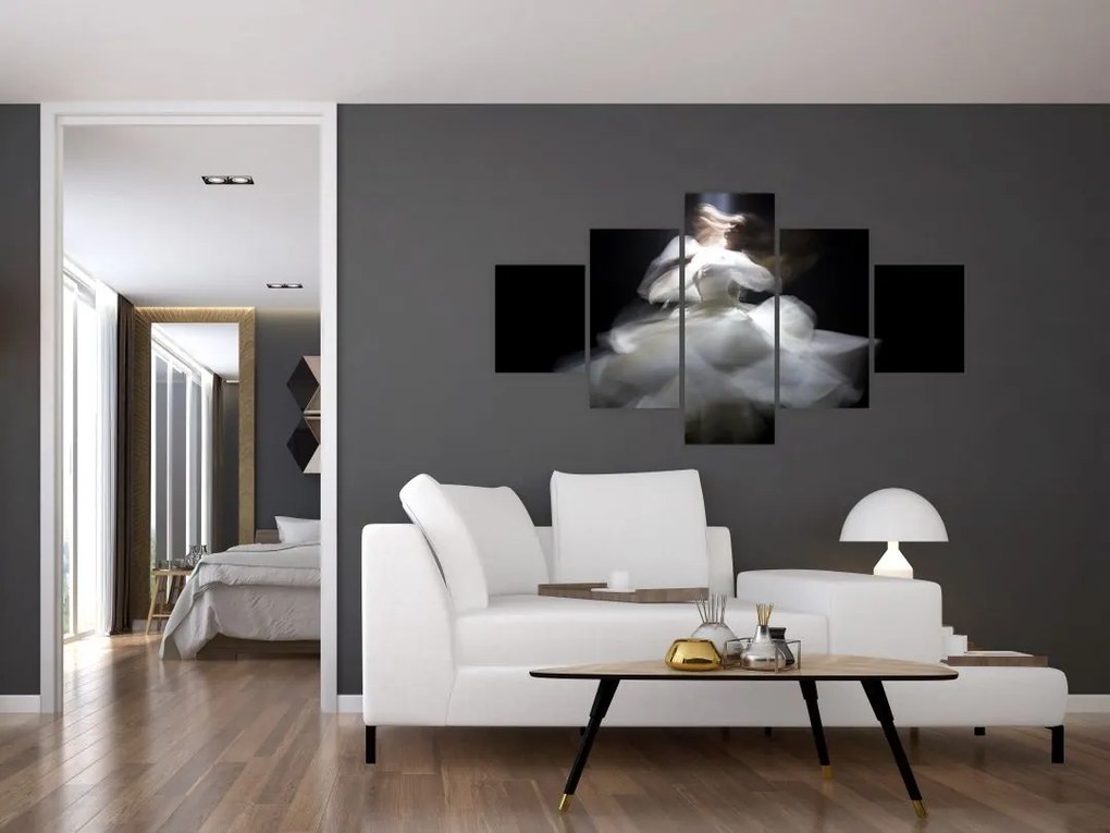 Obraz kwiatu lotosu (125x70 cm)