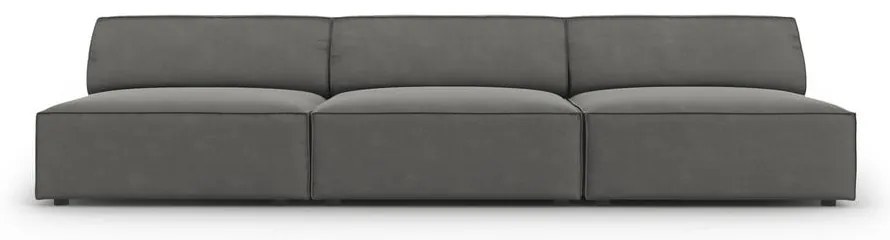 Szara aksamitna sofa 240 cm Jodie – Micadoni Home