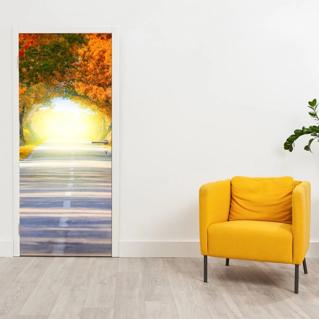 Fototapeta na drzwi - Brama z wierzchołków drzew (95x205cm)