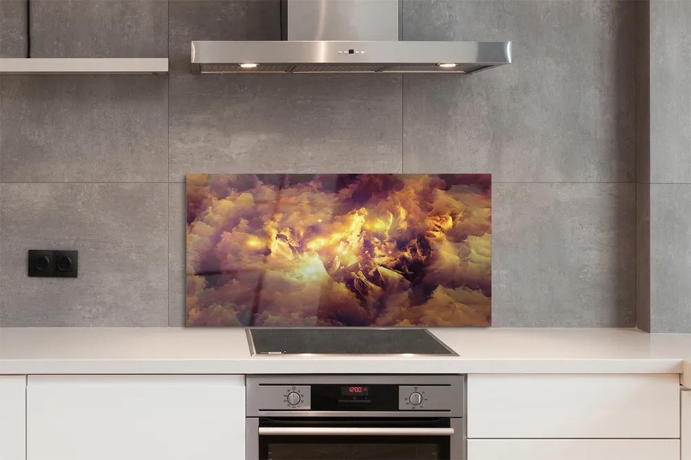 Panel szklany do Kuchni Nowoczesne Wzory Abstrakcyjne