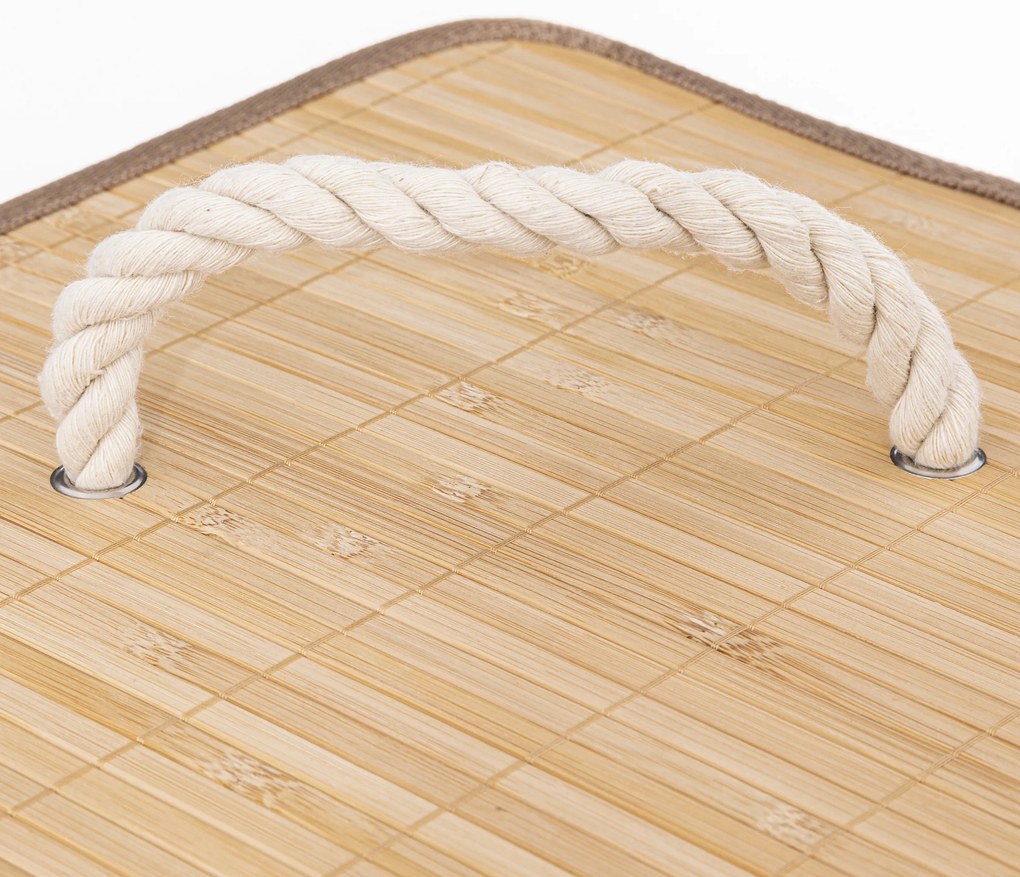 Kosz na pranie BAMBOO narożny, 48 l