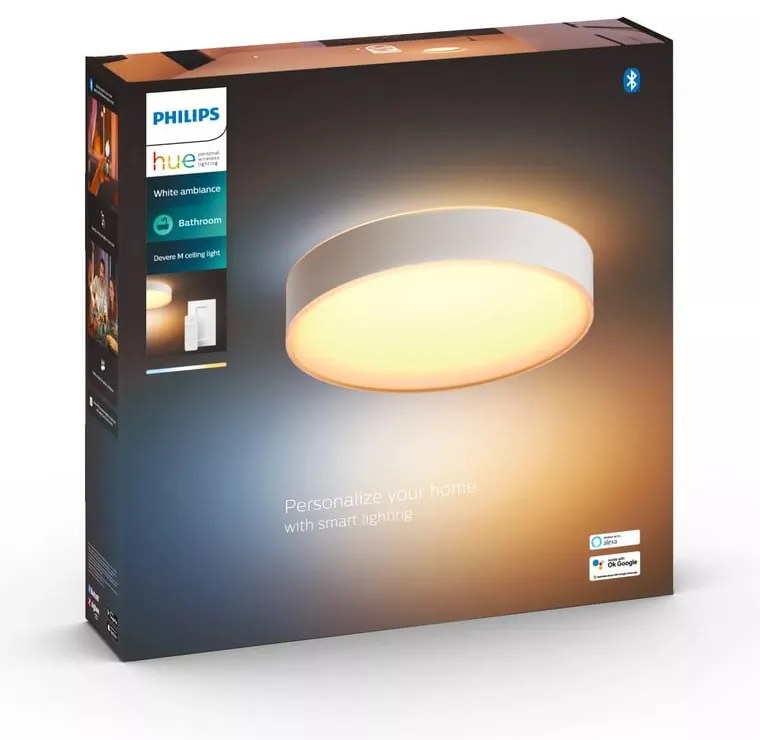 Inteligentna lampa sufitowa LED 19 W Devere – Philips Hue