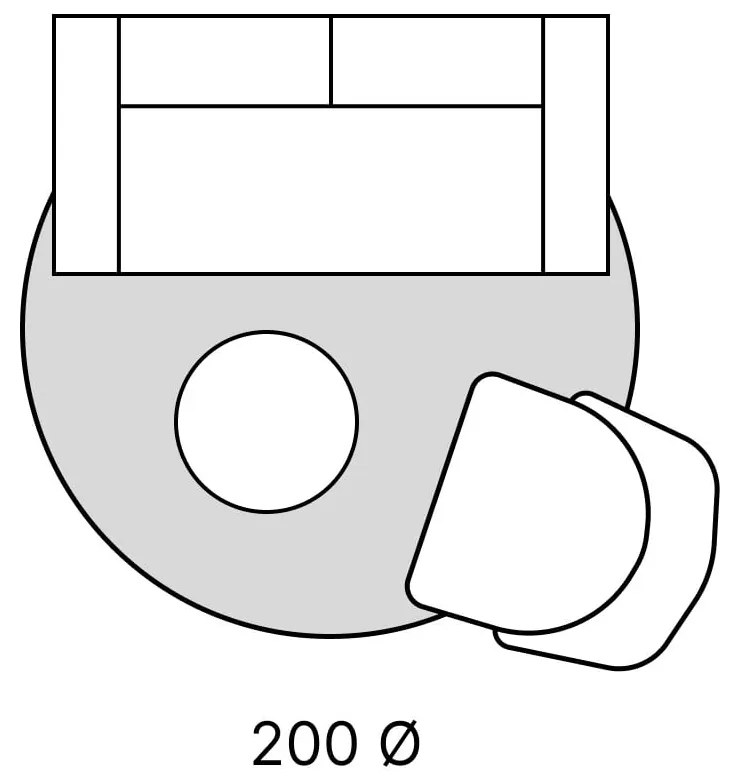 Beżowy okrągły dywan ø 200 cm Leon – Villeroy&amp;Boch