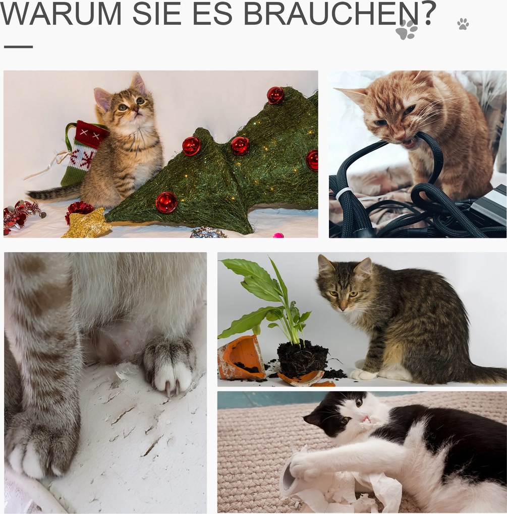 PawHut Drapak do ostrzenia pazurów z jaskinią dla kota Wielopoziomowy rattanowy drapak dla kotów beżowy + brązowy