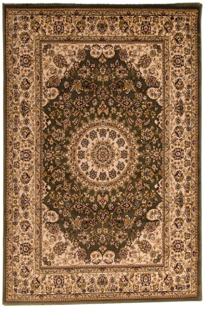 Dywan klasyczny Venezia Ornament Kremowo Zielony 300 cm x 400