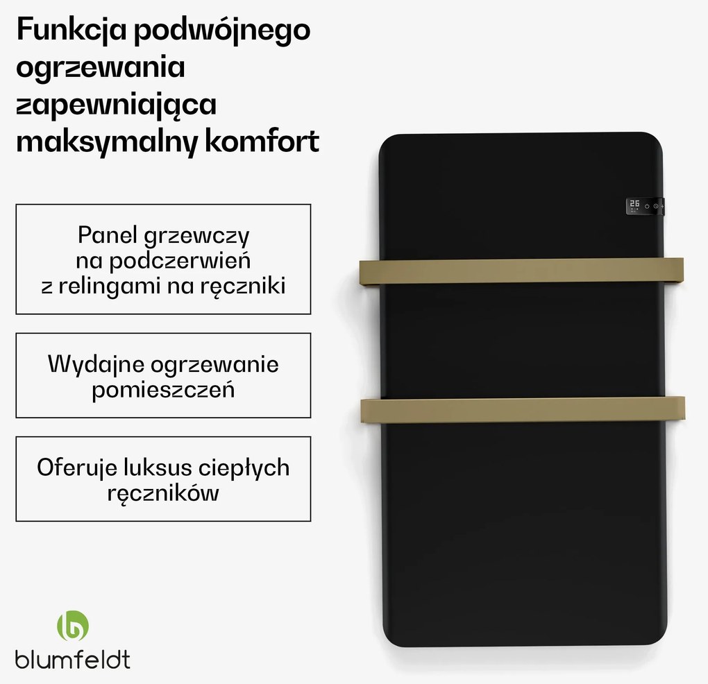 Blumfeldt Inteligentny promiennik podczerwieni, moc 500 W