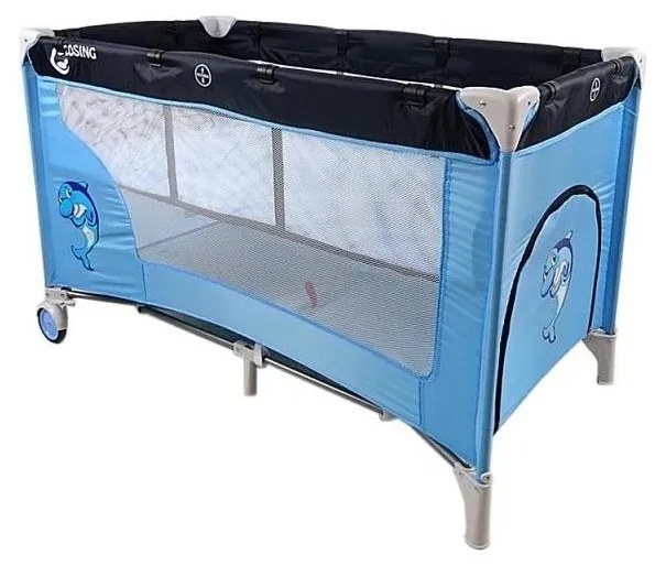 COSING - Łóżeczko turystyczne z regulacją ADAM Dolphin Blue