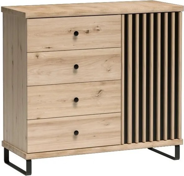 Komoda ALMERIA 101,6 cm do Salonu Sypialni Dąb artisan