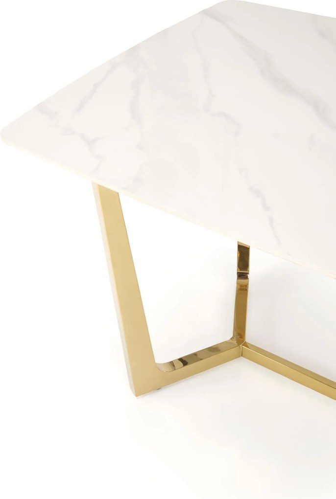 Stół z blatem z białego spieku Clemente Halmar